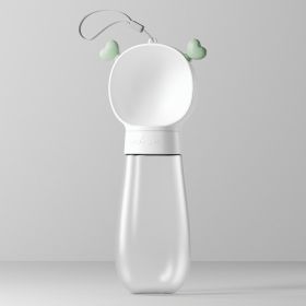 Portable Dog Water Bottle,2 In 1 Dog Water Bottle Dispenser With Food Container,Leak Proof Dog Travel Water Bottle For Walking,Hiking And Travel Water (Color: White, Size: 600ML)