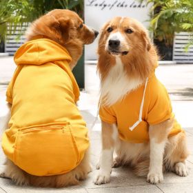 Plaid Dog Hoodie Pet Clothes Sweaters with Hat and Pocket Christmas Classic Plaid Small Medium Dogs Dog Costumes (colour: Big dog zipper pocket sweater ginger, Size: M (chest circumference 42, back length 30cm))