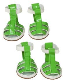 Buckle-Supportive Pvc Waterproof Pet Sandals Shoes - Set Of 4 (Size: small)