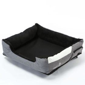 Pet Life "Dream Smart" Electronic Heating and Cooling Smart Pet Bed (Color: Grey, Size: medium)